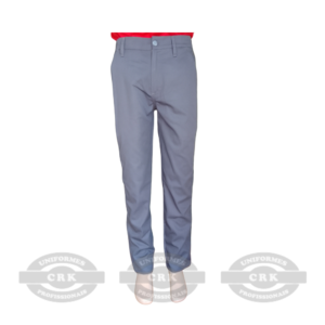 Calça de Brim com Cós e Fechamento em Botão – Visual Profissional com Conforto e Resistência para o Uso Operacional