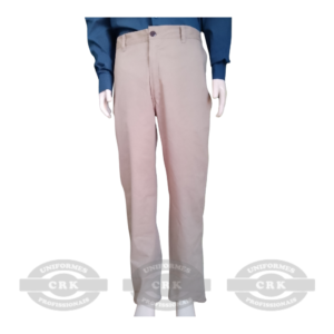Calça Social Masculina Bege para Uniformes Profissionais