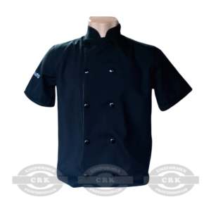 Dolman Masculino Preto de Manga Curta – Leveza e Profissionalismo para Cozinhas em Alta Rotação