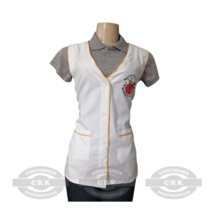 Jaleco Escolar com Acabamento Contrastante – Leveza, Funcionalidade e Estilo para o Ambiente Educacional