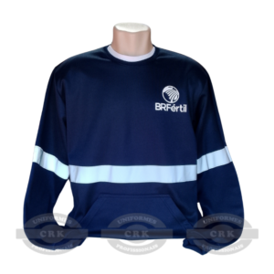 Blusa de Moletom com Faixa Refletiva – Segurança, Conforto e Identidade Visual para Uniformes Profissionais